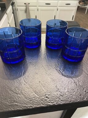 Anchor Hocking Cobalt Blue Glass Tumbler Set - 4 Pack